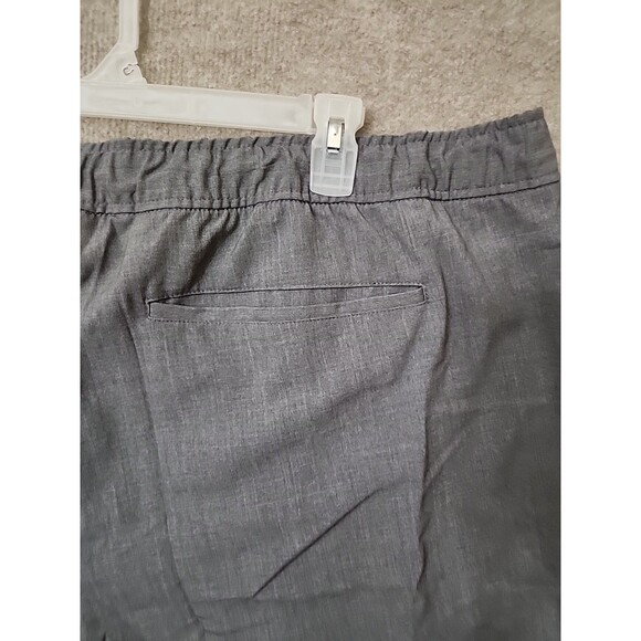 Old Navy Billie Straight Trouser Pant Women 3X Gray Pull On Drawstring NEW - Picture 7 of 10